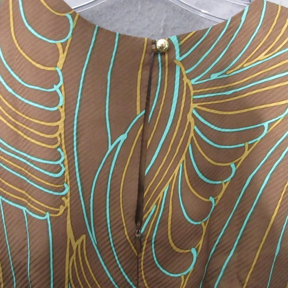 Vintage Milly of New York Dress 4 Mod Art‎ To Wear Silk Psychedelic Made in USA - Picture 11 of 12